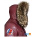 Куртка Аляска шкіряна North Pole 94 bordo Art.518, Airborne Apparel™