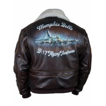 Куртка лётная с аэрографией B17 Memphis Belle Art.352, Airborne Apparel™