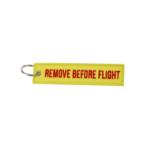 Брелок "Remove Before Flight" yellow-red