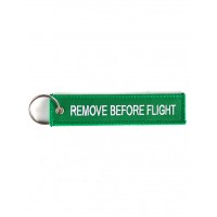 Брелок "Remove Before Flight" green