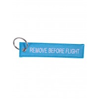 Брелок "Remove Before Flight" light blue