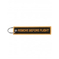 Брелок "Remove Before Flight" gold-black