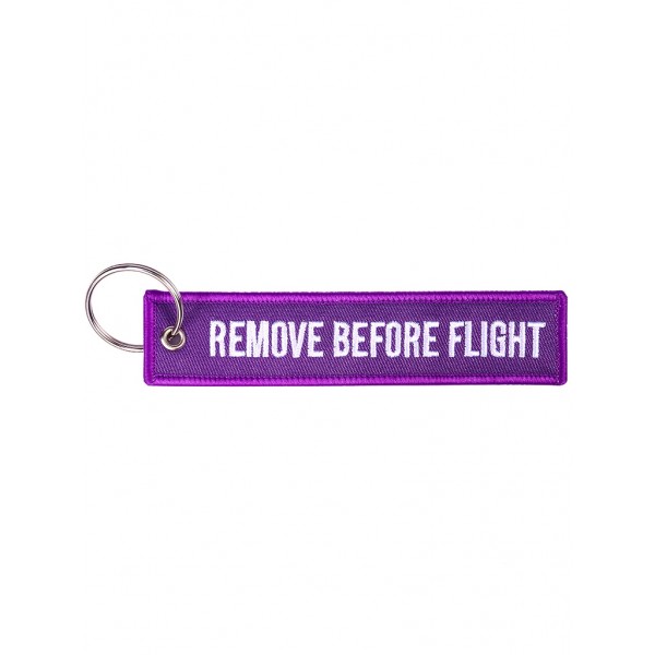 Брелок "Remove Before Flight" purple