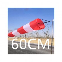 Вітровказівник - конус 60 см,  колір: червоно-білий