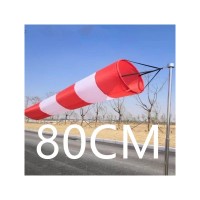 Ветроуказатель - конус 80 см, цвет: красно-белый