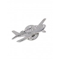 Cessna значок - літак металевий, колір: срібло