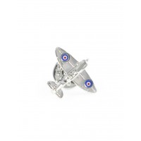 Spitfire значок - літак металевий, колір: срібло