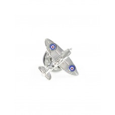 Spitfire значок - самолёт металлический, цвет: серебро