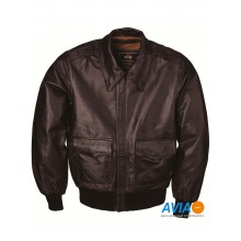 Куртка кожаная A-2 Leather jacket, brown, Alpha Industries™