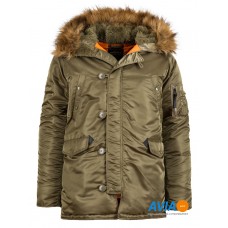 Куртка Slim Fit N-3B Parka, vintage olive, Alpha Industries™