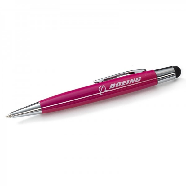 Ручка Boeing™ Mini Oval Twist-Action Ballpoint Pen/Stylus, dark pink