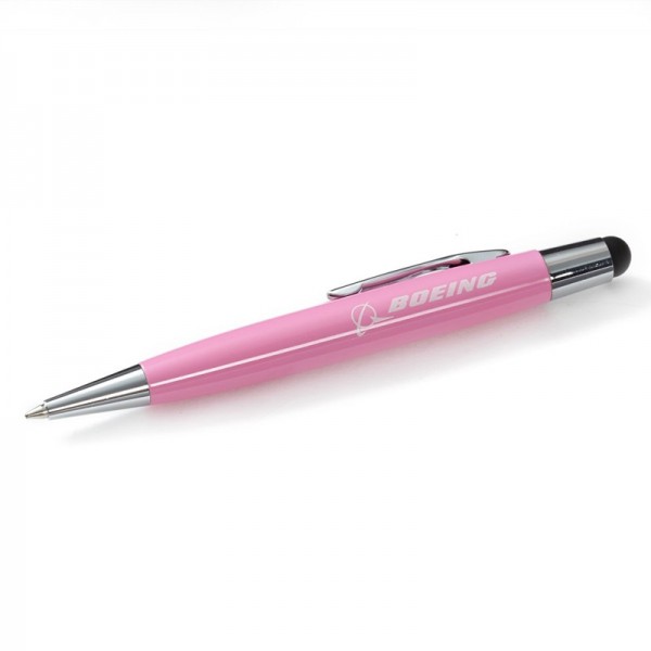 Ручка Boeing™ Mini Oval Twist-Action Ballpoint Pen/Stylus, pink