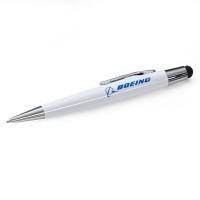 Ручка Boeing™ Mini Oval Twist-Action Ballpoint Pen/Stylus, white