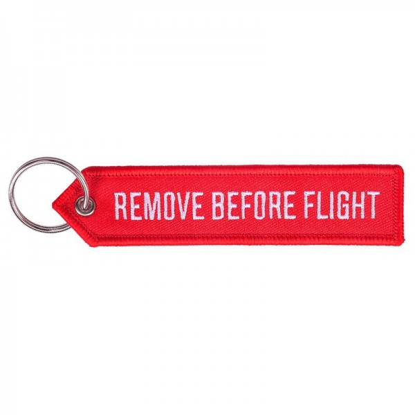 Брелок "Remove Before Flight", острый угол