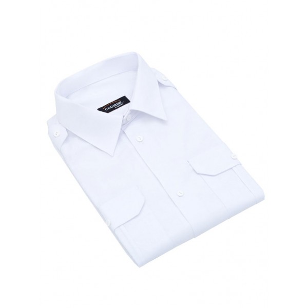 Сорочка формена з коротким рукавом на поясі біла "Standart short" CODIRISE™