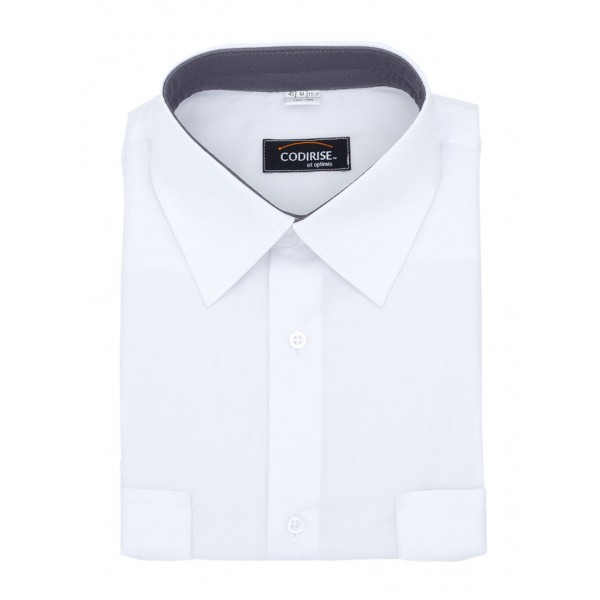 Рубашка форменная с длинным рукавом белая "Premium" CODIRISE™