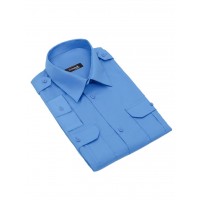 Сорочка формена з довгим рукавом на поясі синя "Standart long" CODIRISE™