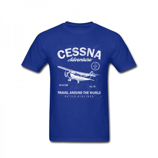 Футболка "Cessna" Цвет: blue
