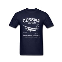 Футболка "Cessna" Цвет: navy-blue