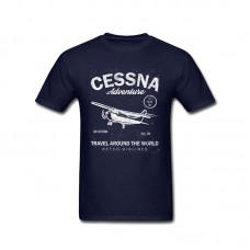 Футболка "Cessna" Цвет: navy-blue