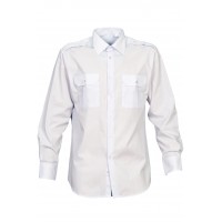 Рубашка (сорочка) форменная с длинным рукавом белая "Стандарт" Куртаж™
