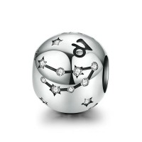 Шарм "Знак зодиака Козерог" серебро 925 проба, кубический цирконий