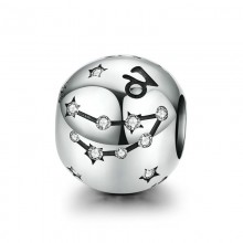 Шарм "Знак зодиака Козерог" серебро 925 проба, кубический цирконий