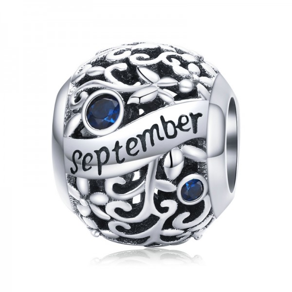 Шарм-кулон "September" срібло 925 проба, кубічний цирконій