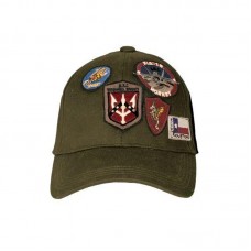 Кепка Top Gun Cap With Patches, цвет: оливка
