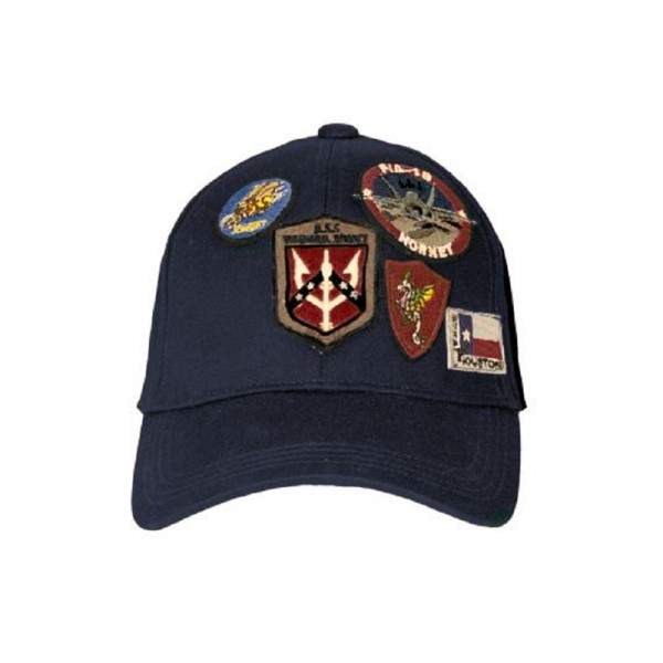 Кепка Top Gun Cap With Patches, цвет: тёмно-синий