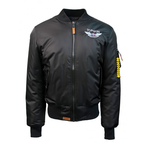 Куртка-бомбер Top Gun™ Official MA-1 "WINGS" bomber jacket with patches, black