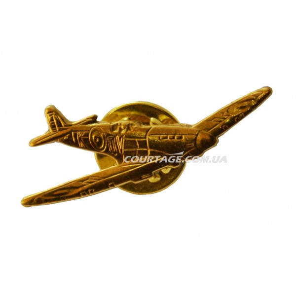 Spitfire значок - самолёт металлический